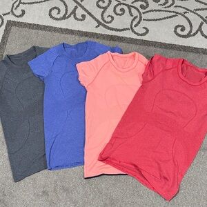 lululemon athletica Short Sleeve Tees - Gray, Blue, Pink, Red
